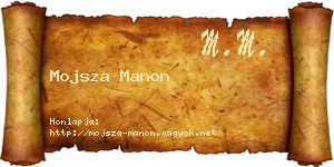Mojsza Manon névjegykártya